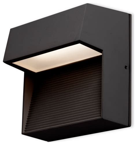 Byron Exterior Wall Lamp Black 6 25 Wx6 25 Hx3 75 E 6 25 Wx6 25 Hx3