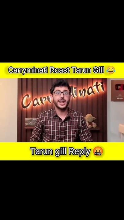 Carryminati Roast Tarun Gill Tarun Gill Reply To Carryminati 🤬 Youtube