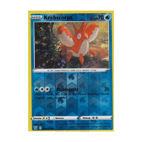 Krebscorps Reverse Holo Kampfstile Pokemon Karte Kaufen