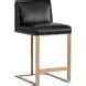 Ikon Black Leather Dean Counter Stool From Sunpan Coleman Furniture