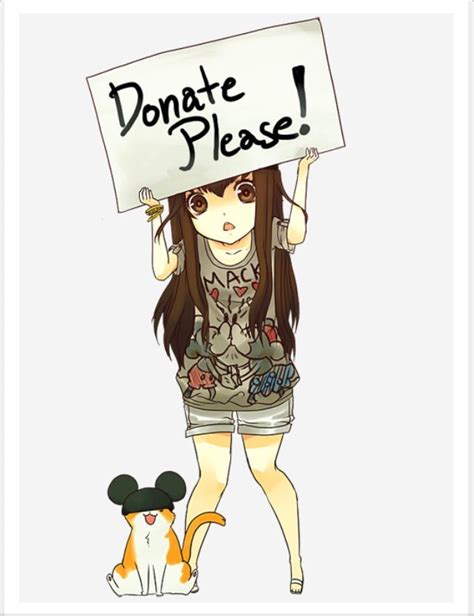 Donate Please Mack Donate Anime Girls Cute Kawaii