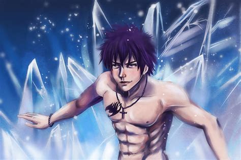 Ice Maker Naked Fairy Tail Gray Ice Man Mage Gray Fullbuster