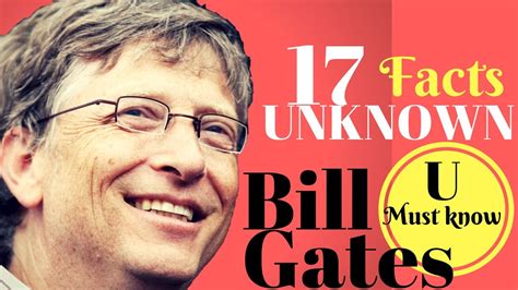 All Interesting And Unknown Facts U Didn T Know About Bill Gates💰 Youtube