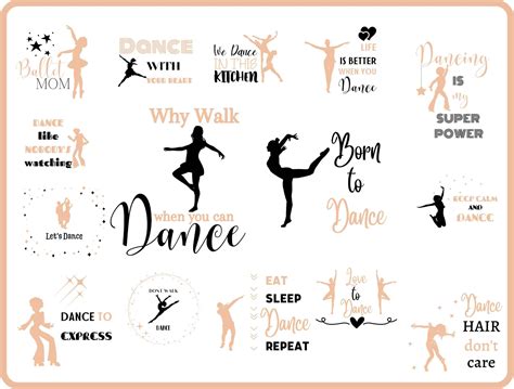 Dance Svg Bundle Svg Files For Cricut Dance Quotes Dance Etsy In 2023 Svg Dance Quotes Svg