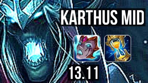 KARTHUS Vs AHRI MID 6 0 5 1500 Games 1 7M Mastery Dominating