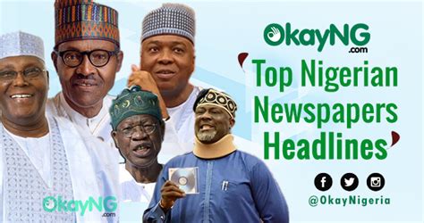 News In Nigeria Top Nigerian Newspapers Headlines For Today Jan 31