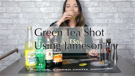 How To Make A Green Tea Shot Using Jameson Youtube