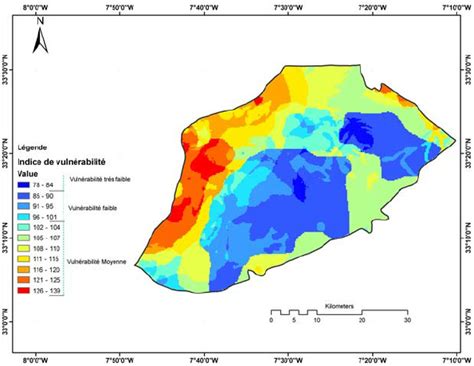 Carte De Vuln Rabilit De La Plaine De Berrechid Mod Le Drastic
