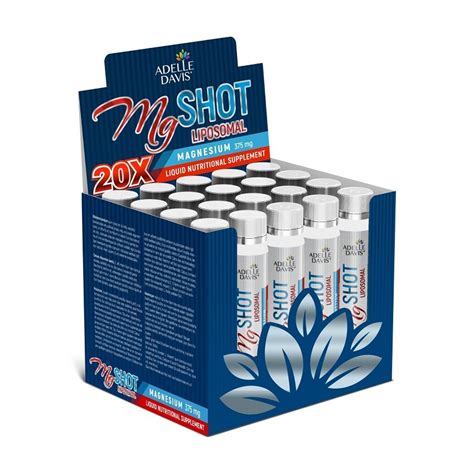 Adelle Davis MgSHOT Liposomal Magnesium 20x25ml Sleva 9 BENU Cz