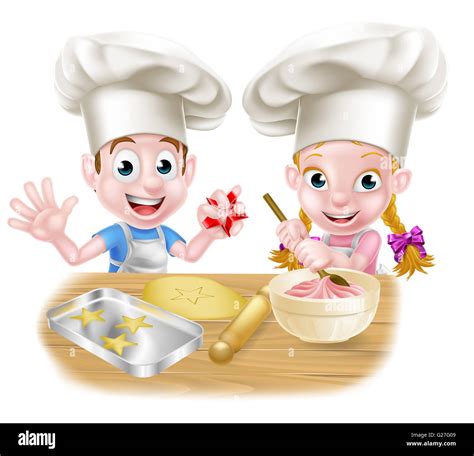 Baking Cookies Cartoon