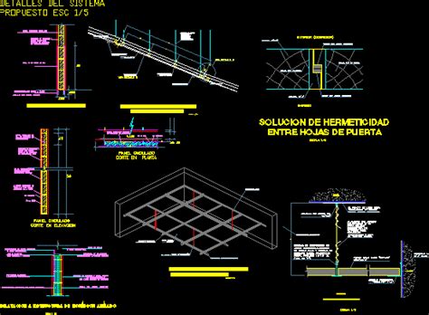 Concealed Grid Ceiling Dwg Detail For Autocad • Designs Cad