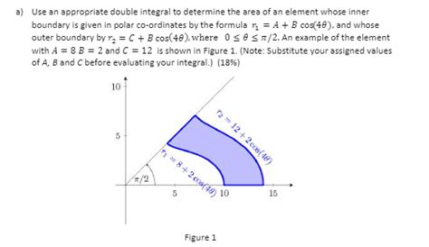 Solved Use An Appropriate Double Integral To Determine The Chegg