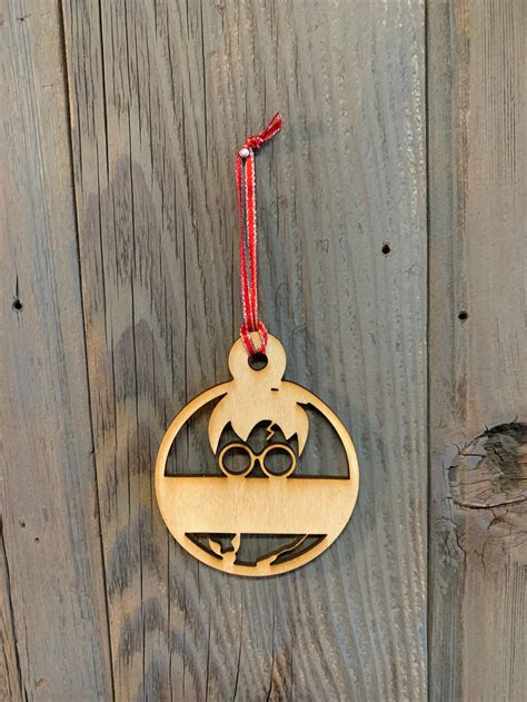 Harry Potter Personalized Laser Cut Ornament Christmas Etsy