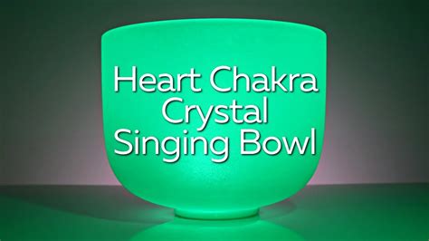 Heart Chakra Crystal Singing Bowl Note F Min Meditation Youtube