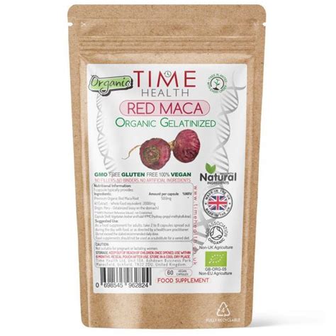 Red Maca Root Organic Gelatinized True Performance Supplements