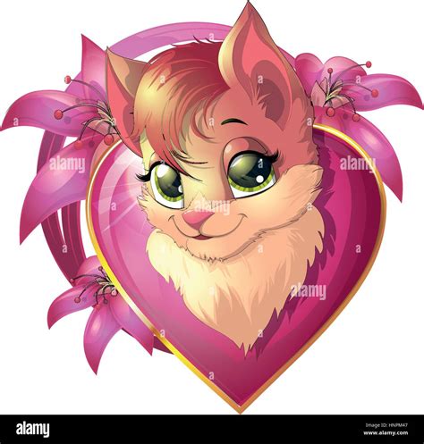 Beautiful Cute Kitten Stock Vector Image And Art Alamy