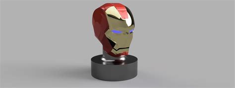 Archivo Stl Busto Casco Iron Man 👨 Obj Y Step ・plan Imprimible En 3d Para Descargar・cults