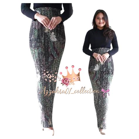 Jual Motif Part Rok Plisket Batik Panjang Jumbo Original