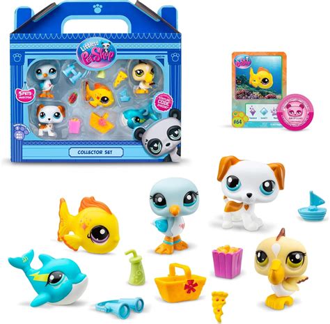 Littlest Pet Shop Lps Toys Collection Beach Besties 5 Pack For Kids