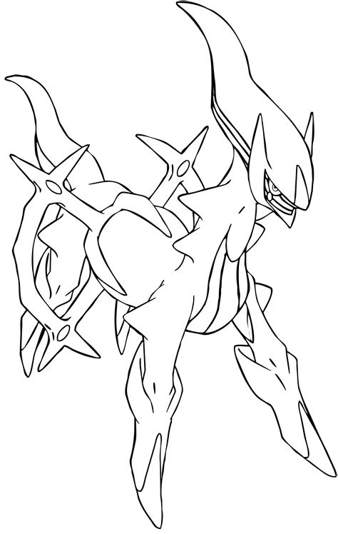 Coloriage Pokemon L Gendaire Arceus Imprimer