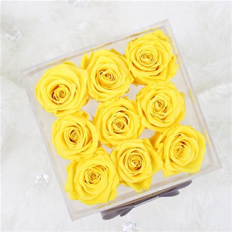 Ecuadorian Roses Preserved Eternal Rose Acrylic Box Rose Gifts China