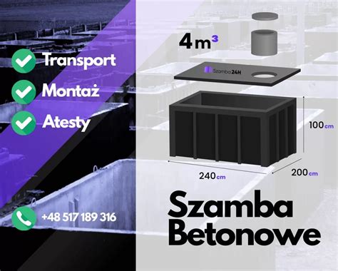 Zbiornik betonowy SZAMBO Szamba betonowe różne rodzaje 2m3 12m3