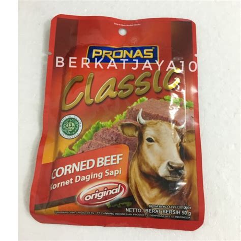 Pronas Clic Corned Beef Kornet Daging Sapi Original 50 Gr Lazada