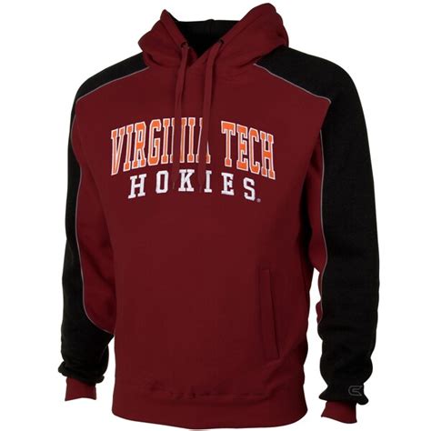 Mens Virginia Tech Hokies Maroon Thriller Pullover Hoodie Virginia