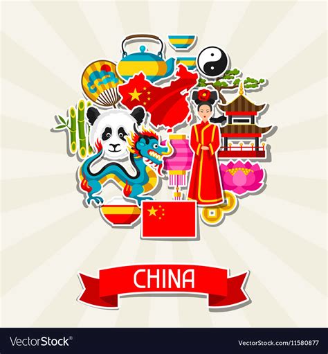 China Icons Chinese Sticker Symbols And Objects Stock 49 Off