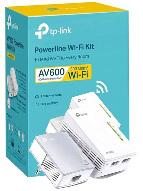 TRANSMITER SIECIOWY POWER LINE TP LINK TL WPA4220KIT Z WIFI AV600