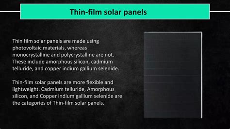 Types Of Solar Panels Ppt