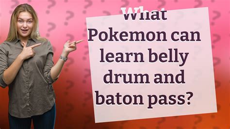 What Pokemon Can Learn Belly Drum And Baton Pass Youtube