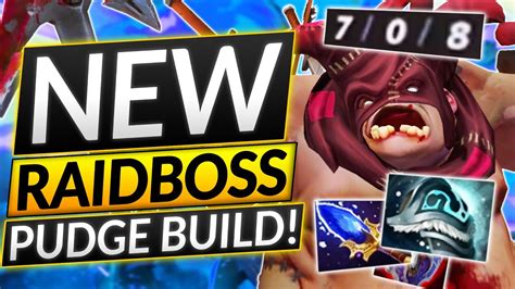 NEW PUDGE BUILD Makes You IMMORTAL UNKILLABLE RAID BOSS Dota 2