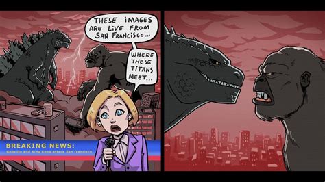 Godzilla Gvk Godzilla And Kong S Secret Meetup Godzilla Comic Dub Youtube