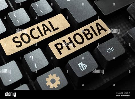 Criture Affichage De Texte Social Phobia Business Id E Accablante