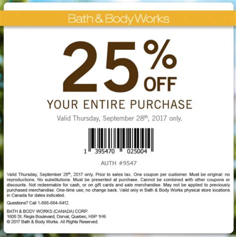 Bath & Body Works Canada Coupons: Today Save 25% off Your Entire ...