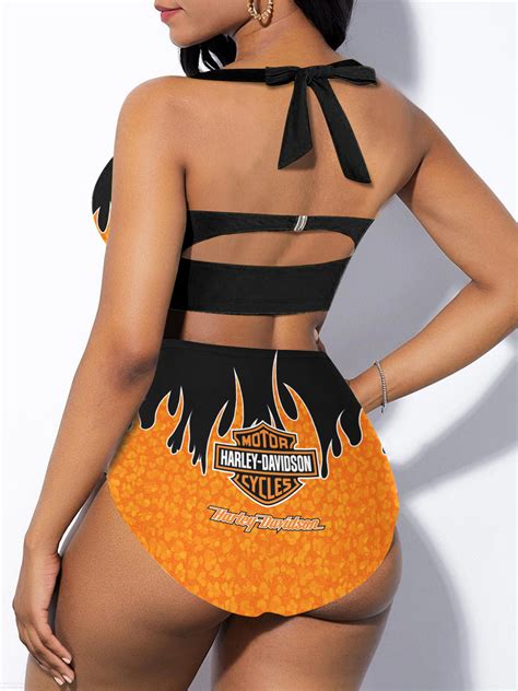Harley Davidson Sexy Print Bikini Swimsuit VD Motortee