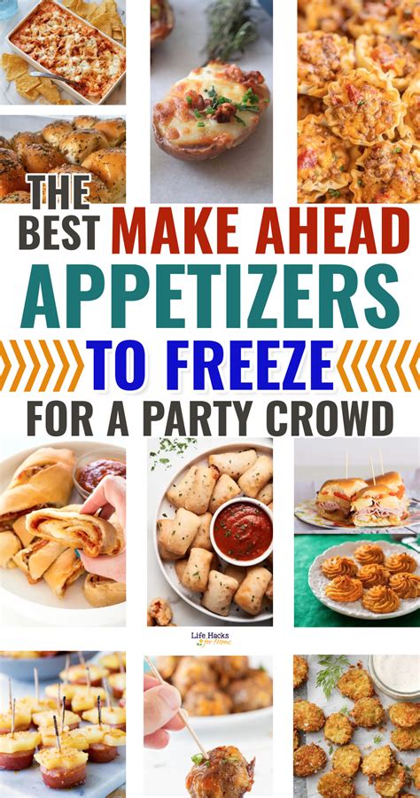 Make Ahead And Freeze Appetizers Freezer Friendly Party Finger Foods