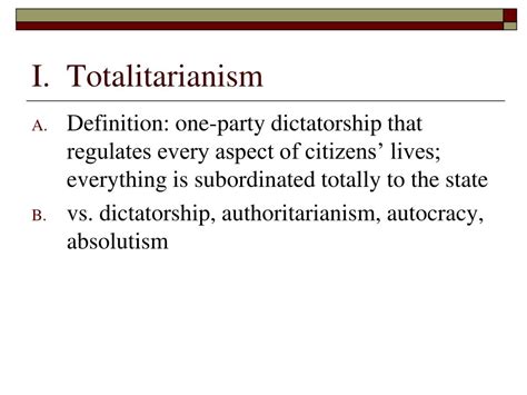 PPT - The Rise of Totalitarianism PowerPoint Presentation, free ...