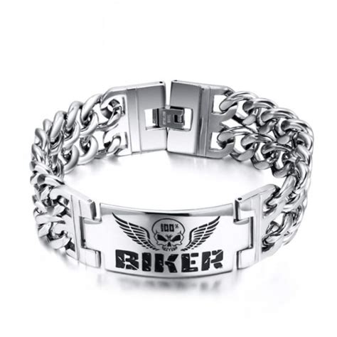 Bracelet Cha Ne De Moto Pour Homme Lourd Et De Qualit