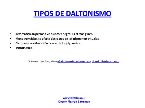 Daltonismo Ricardo Bittelman PPT