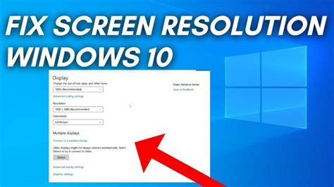 How To Fix Screen Resolution Problem Windows Fix Display