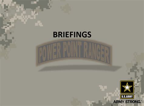 Military Briefing Powerpoint Template