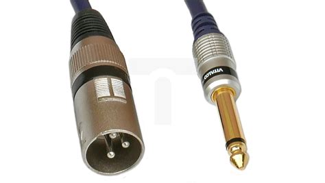 Kabel przyłącze wtyk XLR wtyk Jack 6 3 mono MK34 3 0m MULTIPROJECT