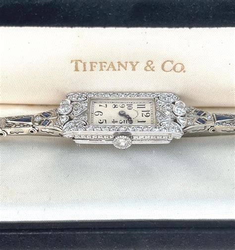 Antique Art Deco Tiffany And Co Platinum Diamond Wat Gem