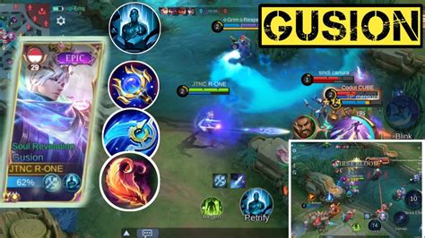 Just Op Gusion Combo With Petrify Gameplay Gusion Mlbb Youtube