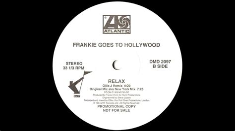 Frankie Goes To Hollywood Relax New York Mix 1984 Youtube