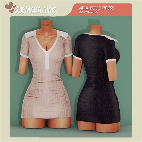 Guemara Sims Aria Dress New Mesh Base Game Colors