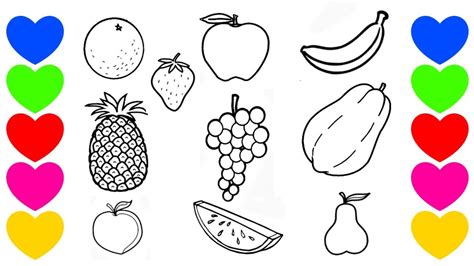 Desenhos De Frutas Para Comer Para Colorir Jogos De Pintar E Imprimir