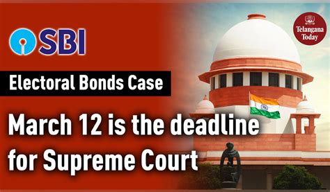 Electoral Bonds Case Supreme Court Dismisses Sbis Request India